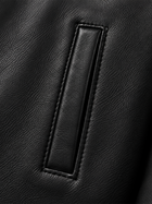 Men’s Premium Black Faux Leather Regular Fit Jacket